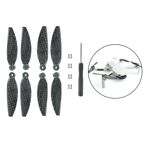 8pcs/set Carbon Propellers Blades for DJI Mavic Quick Release Props Black