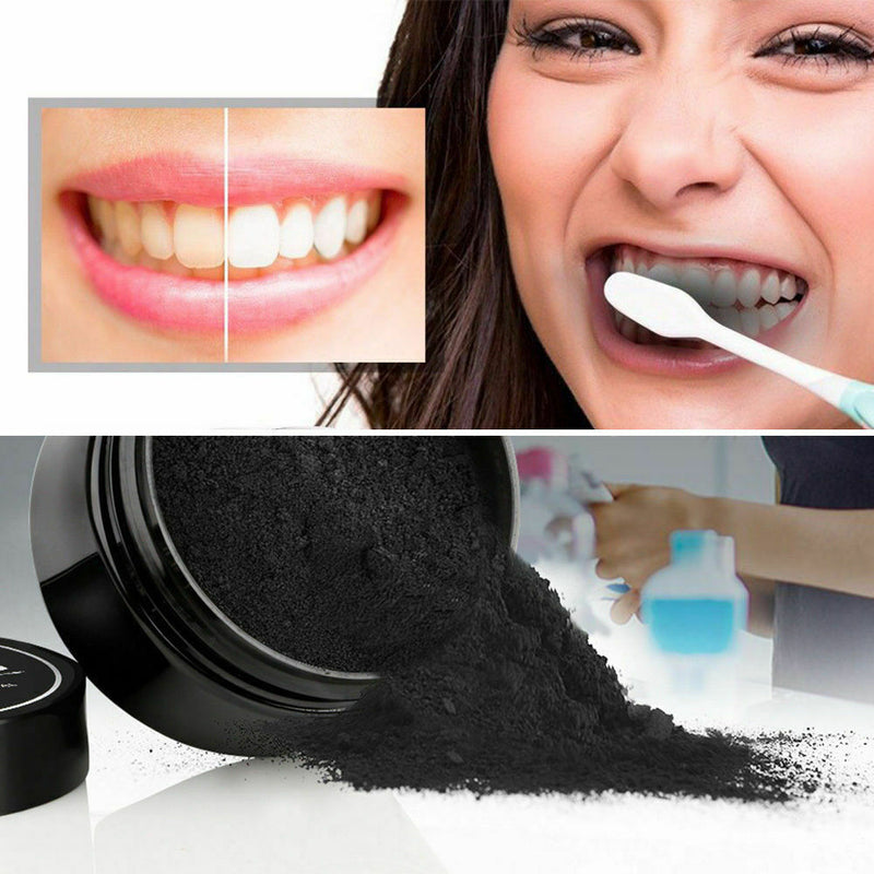 Activated Charcoal Powder Natural Organic Black Teeth Whitening Toothpaste CARE