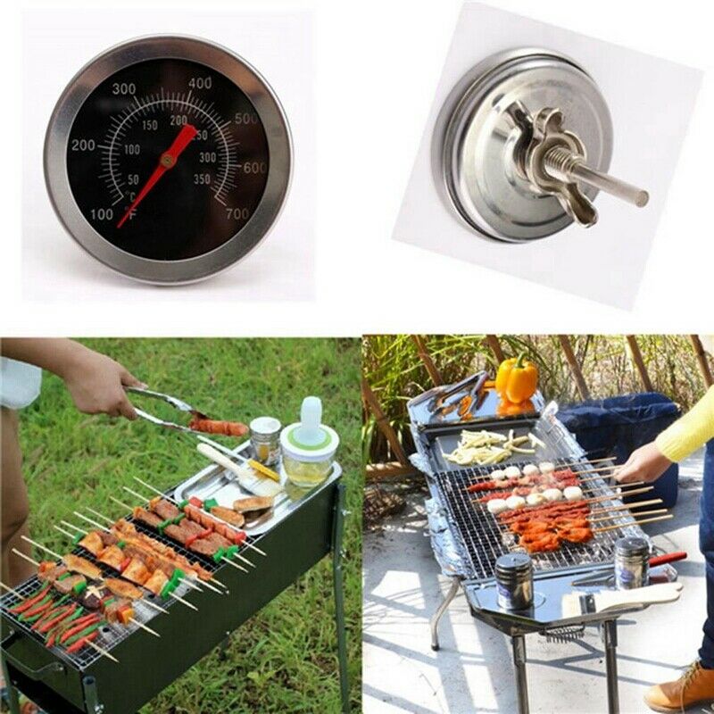 Stainless Steel Oven Thermometers Bbq Smoker Pit Grill Thermometer Temp Gau