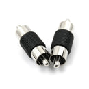 10PCS Straight AV RCA Male to Male Connectors Couplers Adapters FT
