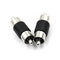 10PCS Straight AV RCA Male to Male Connectors Couplers Adapters FT