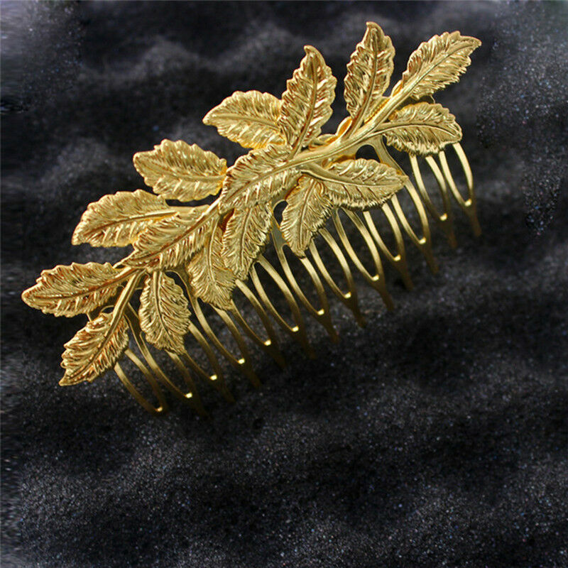 1x Women Hair Clips Hair Comb Hairpin Alloy Leaves Elegant Headband  Hot New LJA