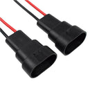 2x HB3 9006 HB4 Bulb Socket Male Adapter Connector for Headlight Fog Lamp