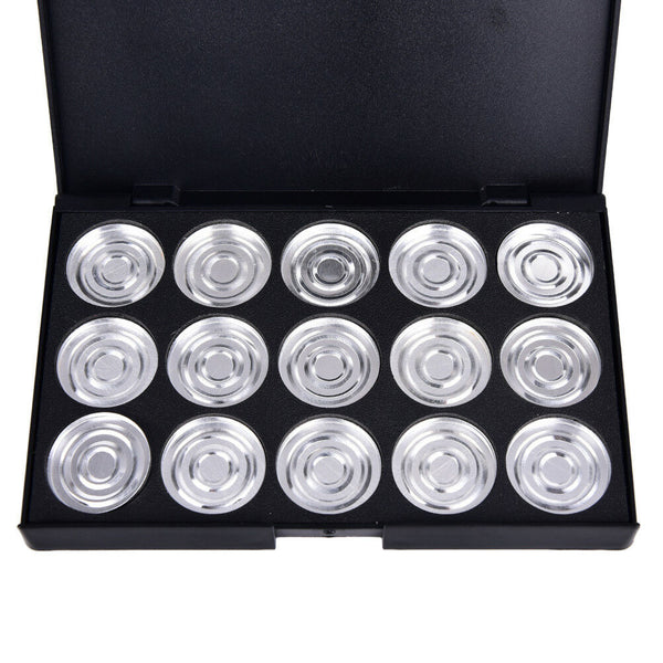 15 x 26mm Empty Eyeshadow Panel Aluminum Palette Pans Removable Makeup T SE