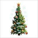 Christmas Tree Stars Removable Wall Stickers Art Decals Mural DIY for Room  B7H4