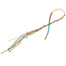 5X(9 colorful thread friendship bracelets woven Hippie U2G5)