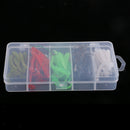 1 Box of 50pcs Bionics Soft Fishing Lures and 10pcs Lead Head Fishing Hooks