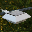 6 Bright LED Solar Lights Outdoor Wall Light Security Light Night for Gutter