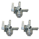 3x 3-Port Gas Fuel Petcock Tap Valve Switch for Motorcycle Dirt Bike ATV 6mm