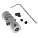 Single Chrome Universal Steering Shaft U Joint Coupler