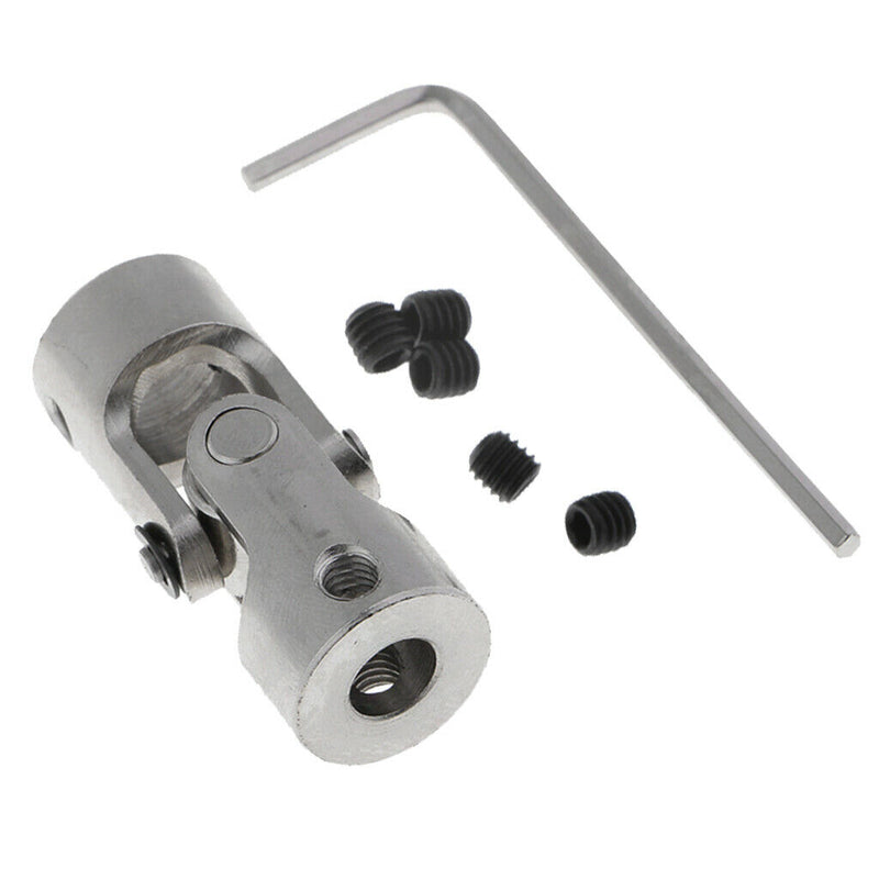 Single Chrome Universal Steering Shaft U Joint Coupler