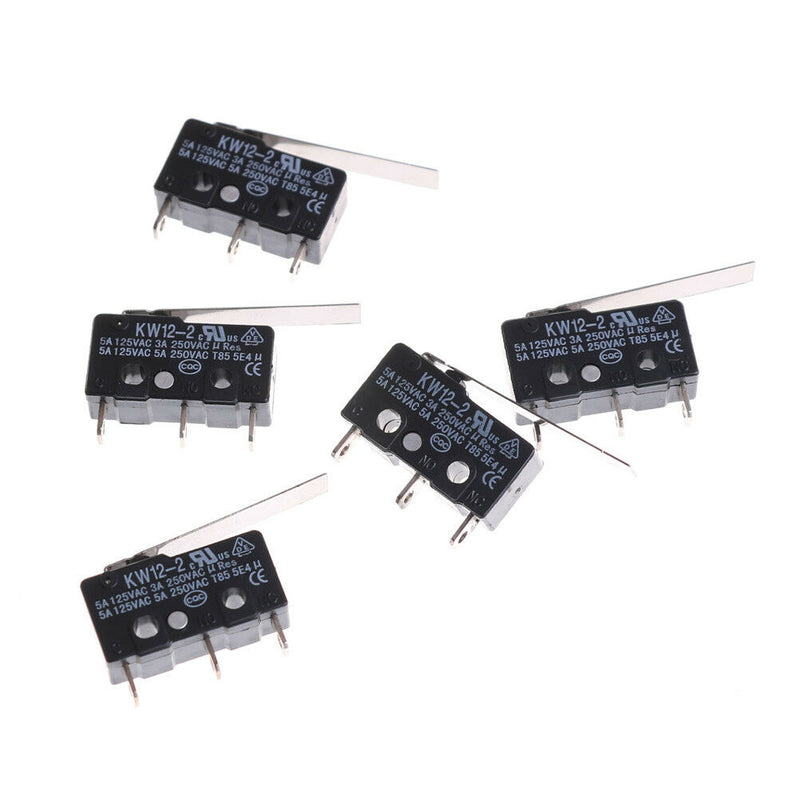 5Pcs Micro Limit Switch Long Lever Arm Subminiature SPDT Snap Action S Bj
