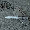 Cool Necklace Design EDC Blade Outdoor Camping Hunting Survival Tools SDLS