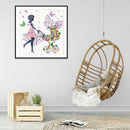 5D DIY Special Shaped Diamond Painting Girl Embroidery Craft Kit Home Decor
