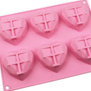 Cake Mold Heart-Shape Silicone Mould for Chocolate Jelly Soap DIY Bakeware