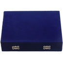 24 grid Display Box Jewelry Storage Glass Bracelet Watch pillow Buckle Blue L1P8