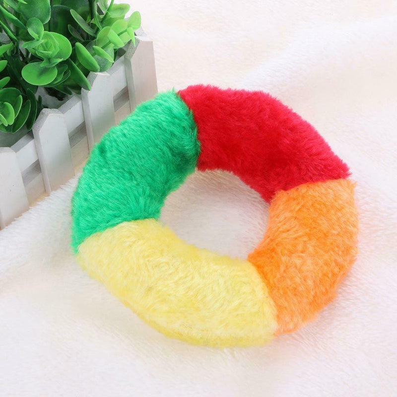 Cute Donuts Puppy Dog Squeaker Squeaky Plush Sound Toys Pet Chew Throw Toys A