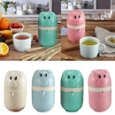 Cute Mini Portable Pig Manual Blender Mixer Bottle Citrus Fruit Orange Jui
