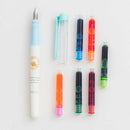 Novelty Ink Pens Gel Pen W/6 Color Fitting Ink School Office Stationery