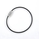 5PCS Lots Stainless Steel Wire Keychain Cable Key Ring Chains For Outdoor Hiking