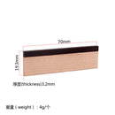 2 Pcs High Quality Wooden Dobro Bridge Saddle Blank Made Of Maple And Ebony