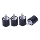 4pcs M4 Outside Inside Anti Vibration Rubber Buffer Insulator Attachment 15 V5P9