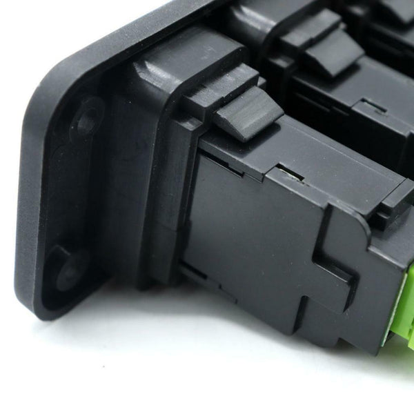 Marine Car RV Boat Truck 4 Gang Blue LED Rocker Switches Plastic Panel 12V