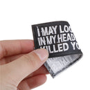 1pc i may look cloth badges patch embroidered applique sewing label patches JR