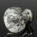 12pcs Acrylic Crystal Door Drawer Knob Pull Handle Cabinet Cupboard Clear F1X4