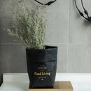 Washable Kraft Paper Storage Bag Nordic Unbreakable Plants Grow Paper Sundr