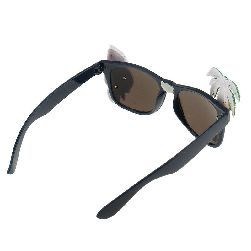 Hawaiian Style Coconut Tree Parrot Party Glasses Fancy Dress Accessories
