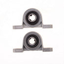 2Pcs 10mm Diameter Bore Ball Bearing Pillow Block Mounted Support KP000 -Q