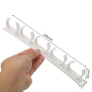 Kitchen Organizer Rack 4 Strips Cabinet Door Spice Clips for 20 Spice Jars Total