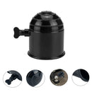 Universal 50mm Trailer Hitch Tow Ball Cover with Screw Knob (Gloss Black) A
