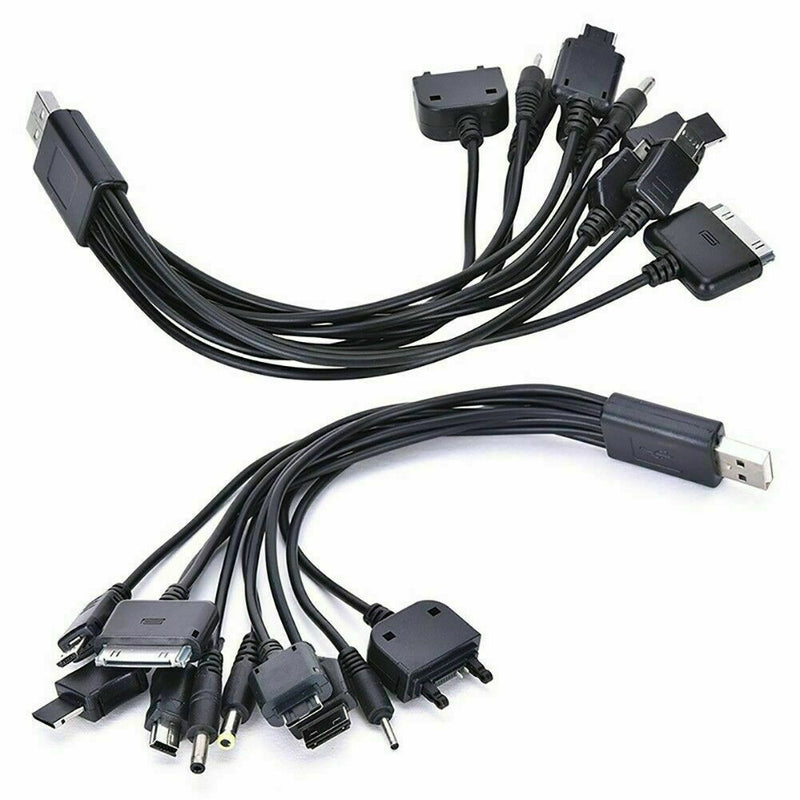 USB Cable 10in1 Universal Multi-Function Cell Phone B NEW SH Charger M4S1
