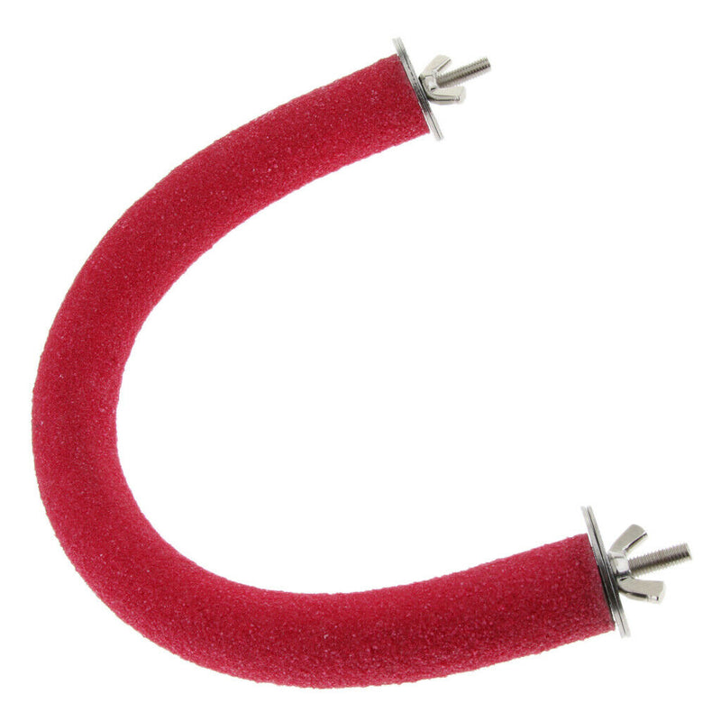 Set Of 2 Parrot Bird Natural Wood Stand Perch U