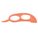4 x Orange Opener Peeler Slicer Cutter Plastic Lemon Citrus Fruit Skin Remo U1O2