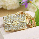 Modern Crystal Rhinestone Handbag Charm Pendant Keychain Bag Keyring Key Ni A8X4
