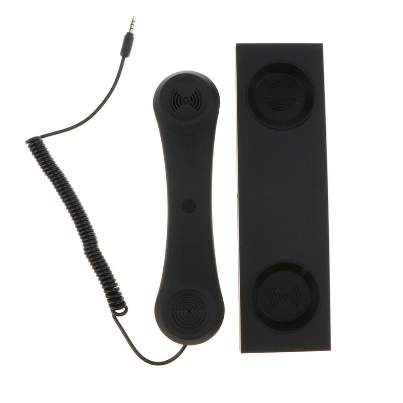 Retro Phone Handset Cradle Receiver 3.5mm Jack For  Android Phones