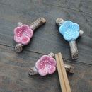 6pcs Chopsticks Rests Plum Blossom Creative Chopsticks Holder for Kitchen Home