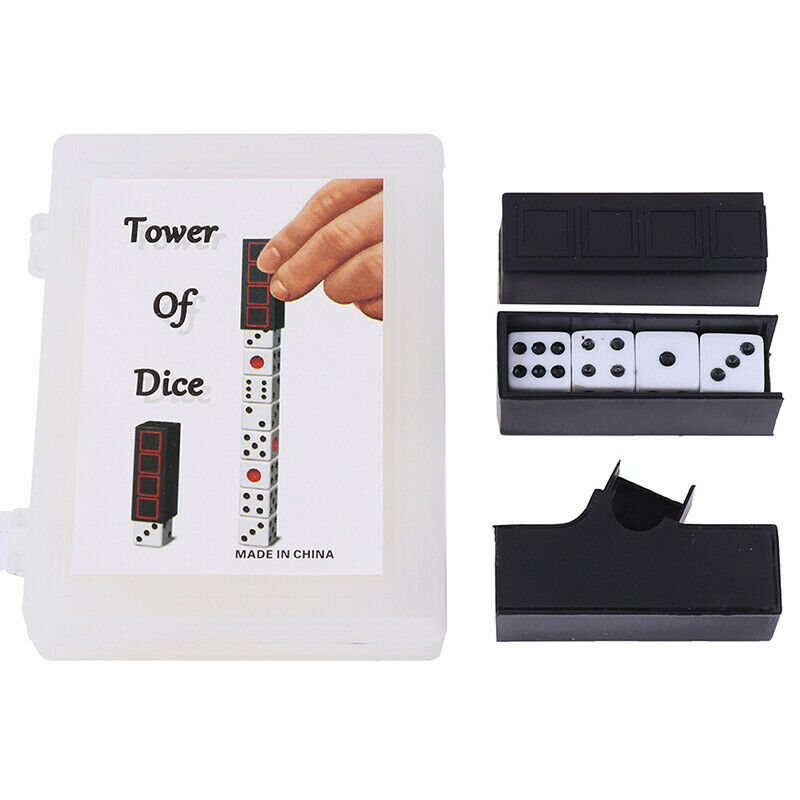 Tower of Dice Magic Tricks Dice Increase Close Up Stage Magic Props Tol Ew