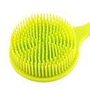Long Handle Silicone Bath Brush Back Rub Massage Shower Cleaning Brushes