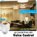 WiFi Smart Light Bulb Socket Adapter E27 E26 Works Google With /Alexa/IFTTT W0V5