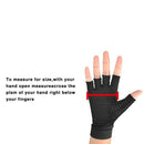 Copper Infused Compression Arthritis Gloves for Men & Women, Fingerless Car J7C2