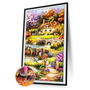5D DIY Full Round Drill Diamond Painting Summer Garden Cross Stitch Craft