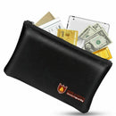 Fireproof Money Safe Document Bag. NON-ITCHY Silicone Coated Fire & Water R J6N1