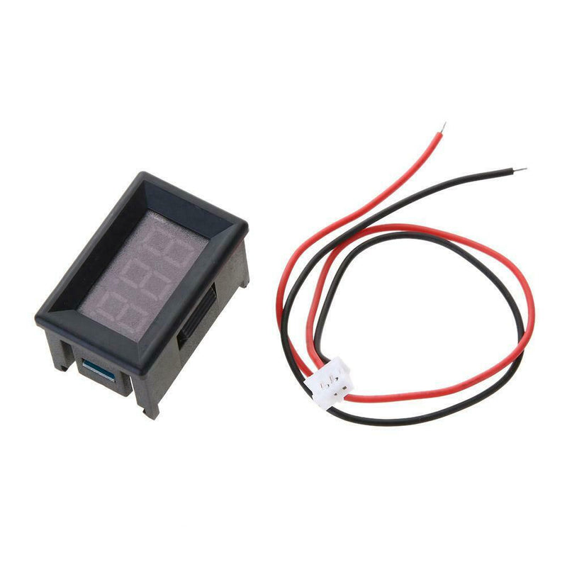 Mini 0.36in DC 2.4V-30V 2-Wire LED Digital Display Panel Battery Voltmeter Meter