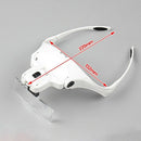 Headband Magnifier Lighted Glass + 5 Lens for Hobby Repair Reading older M xe Ew