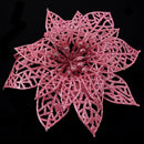 Decoration for Christmas Tree - elegant 13cm Sequin Flowers Suspended with