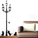 DIY Mural Removable wall stickers vinyl 3 small cats stickers under the str